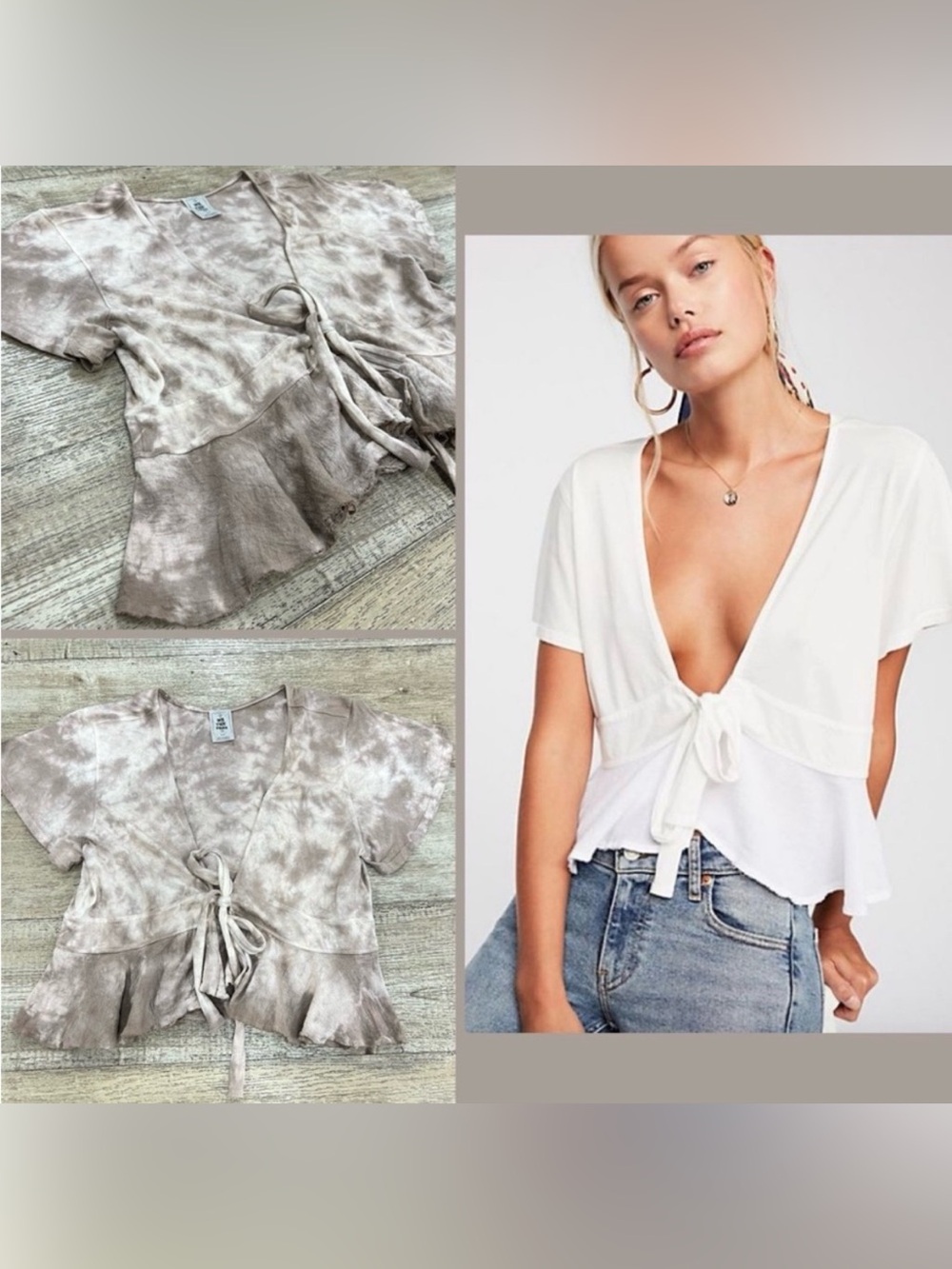 Free People Knot Me Tee In Tie Dye